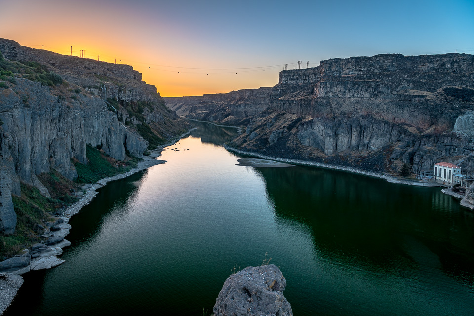 Snake River Canyon At Sunset